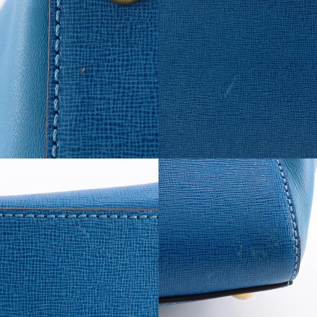 FENDI To joule Handbag 2WAYShoulder Blue Calfskin Women Used