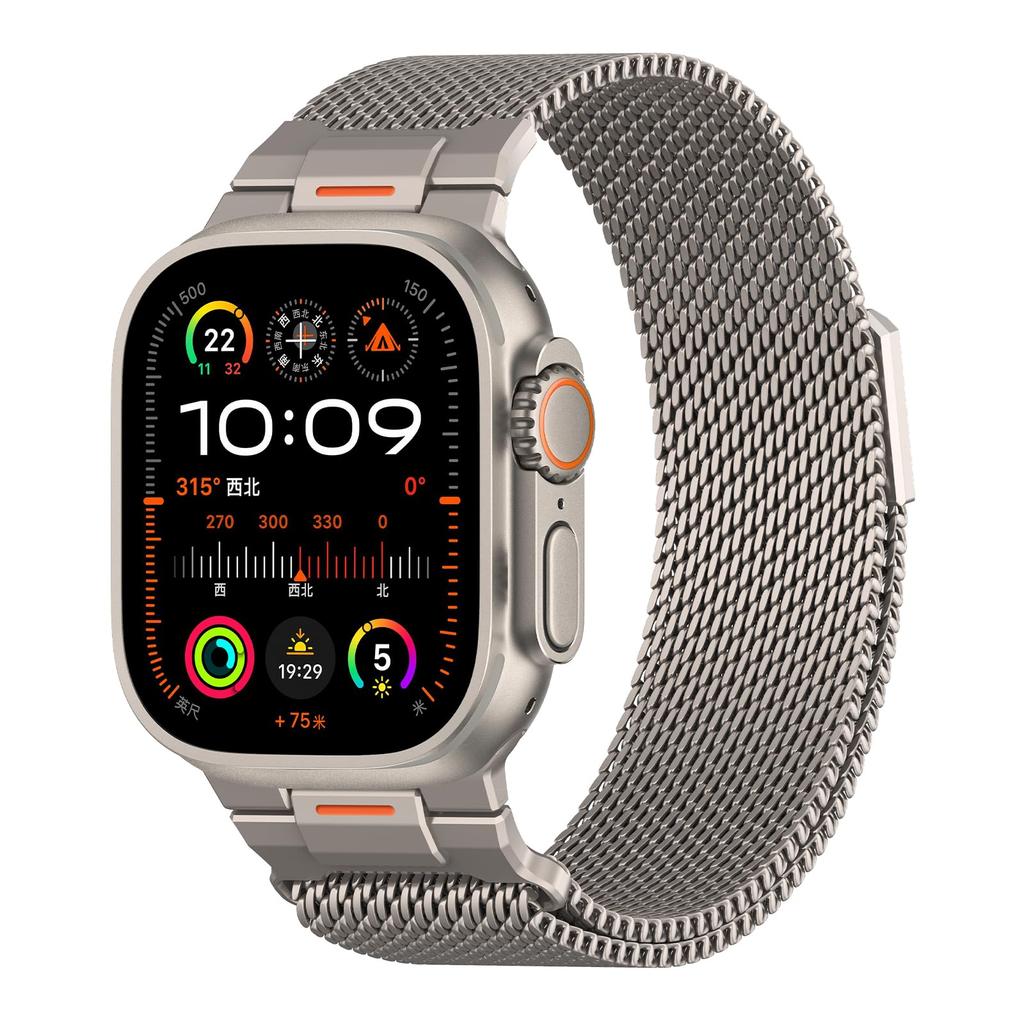 Для Apple Watch Ultra2 3 Ремешок 49 мм 46 мм 44 мм 41 мм 45 мм 42 мм 40 мм Миланская петля Браслет iWatch Серия 11 10 9 8 7 se Металлический ремешок