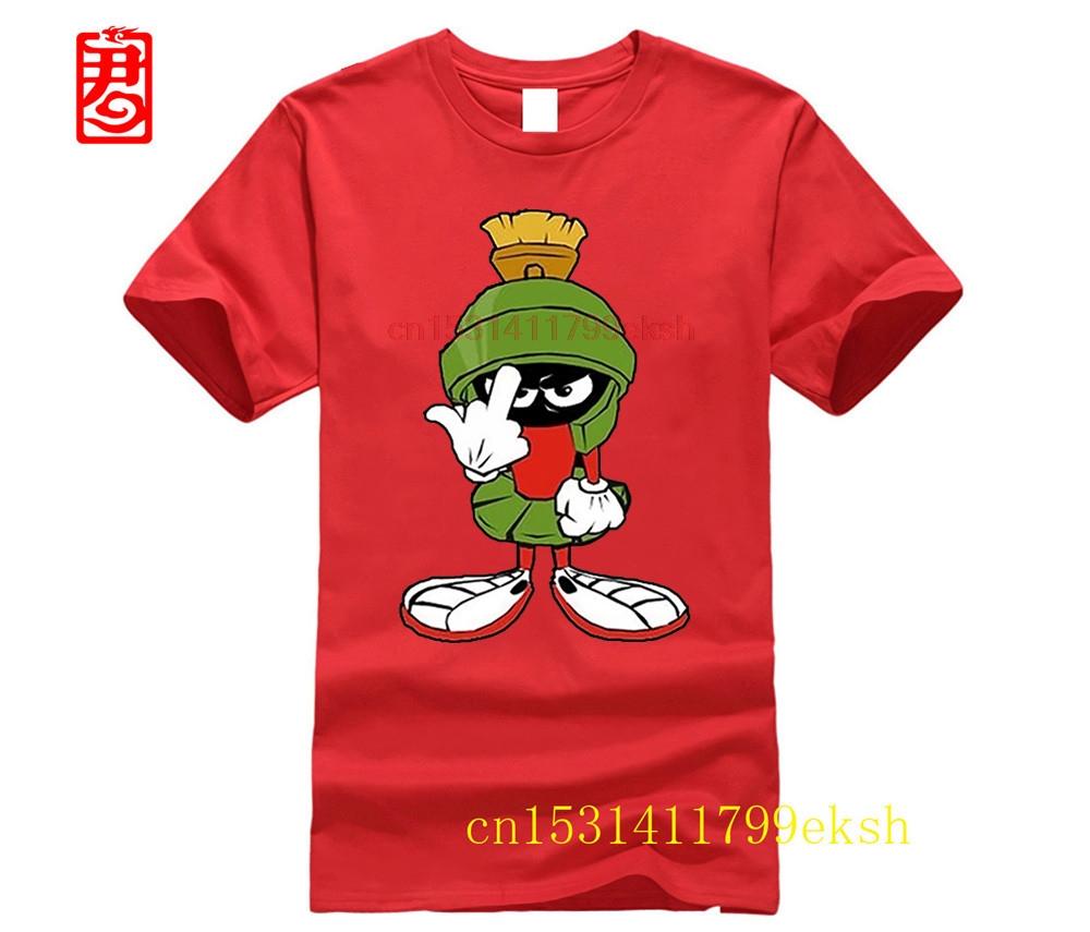 Mens Short Sleeve Custom Marvin The Martian Mens And Mens Classic 100 Cotton T Shirt Black Xl