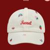 Fashion Hat Cute Cartoon Embroidery Baseball Hat Girls Spring Summer Outdoor Sunscreen Sun Hat Versatile Face Peaked Hat Tide