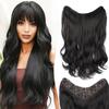 LISI HAIR Синтетический длинный парик на половину головы V-образной формы, на клипсах, наращивание волос, пушистый густой парик, большие волнистые накладки для волос для женщин, для повседневной носки, косплея, вечеринок