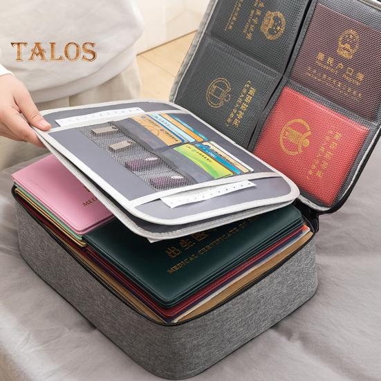 Органайзер для документов, сумка-книжка с ручкой, застежкой-молнией, большой емкости, водонепроницаемый конверт, держатель для файлов, органайзер