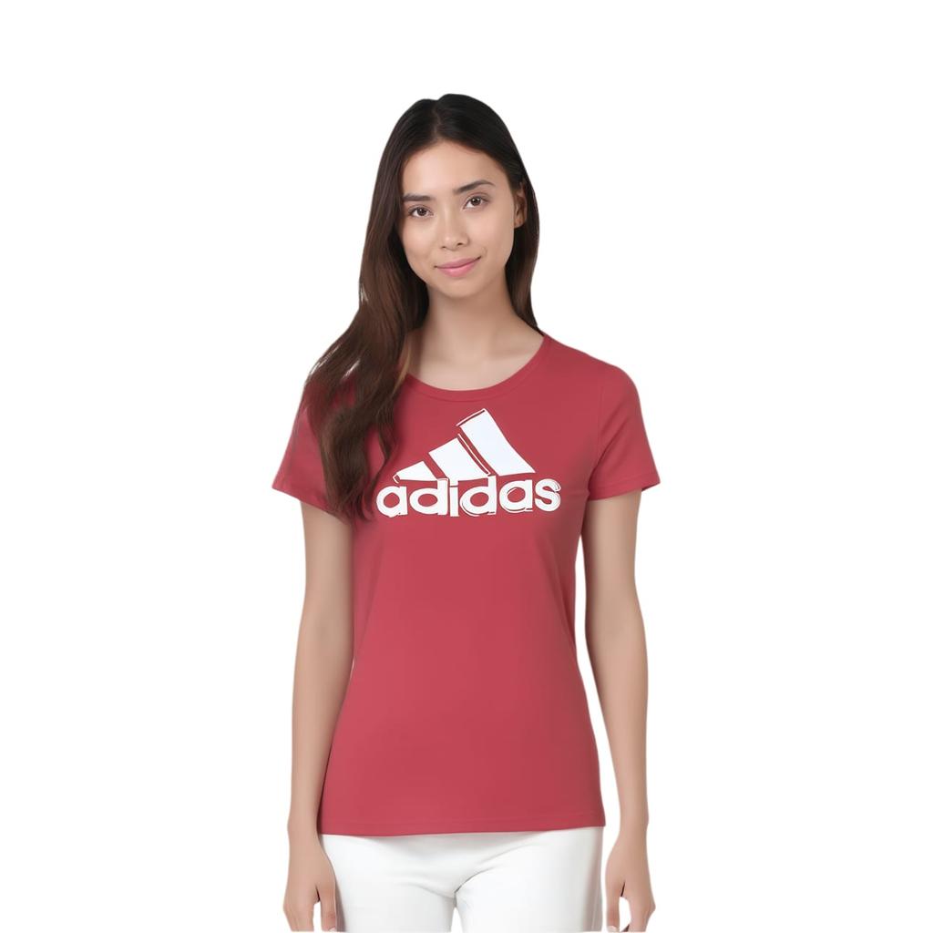 adidas Женские футболки Розовые С круглым вырезом Умеренный прямой крой AI6167