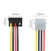 4-контактный IDE Molex на 15-контактный Sata адаптер питания SATA 3,5/2,5 дюйма 1 на 5 SATA кабель-разветвитель питания для жесткого диска для ПК