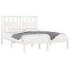 VidaXL Bed Frames White Solid Pine Wood 140x190 Cm 3103914