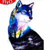 Алмазная вышивка животных ремесленный комплект полный квадратный круглый 5D DIY алмазная живопись волк мозаика дерево рукоделие украшение дома