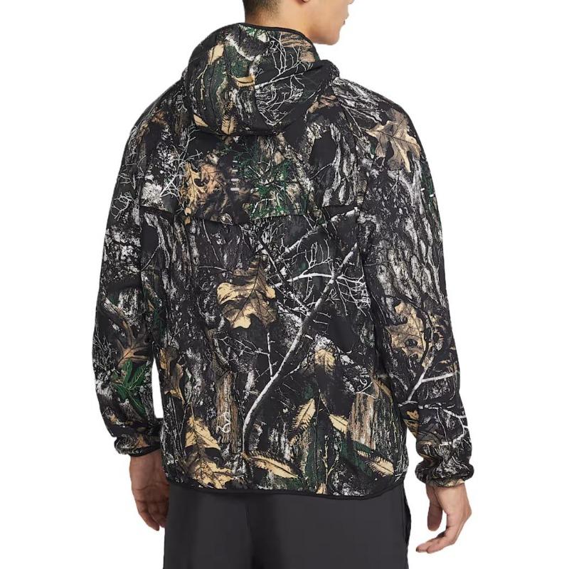 Nike Мужская беговая куртка Stride Dri-FIT RealTree Черная IO7768-060