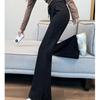 American Style Black Flared Sweatpants for Women, New High-Waisted Slimming Pants for Autumn and Winter, Spring and Summer Petite Sports Casual Pants
