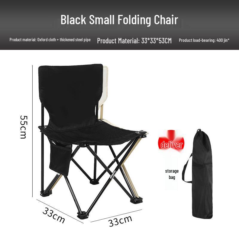 Portable Outdoor Folding Chair and Fishing Stool with Logo Printing Option