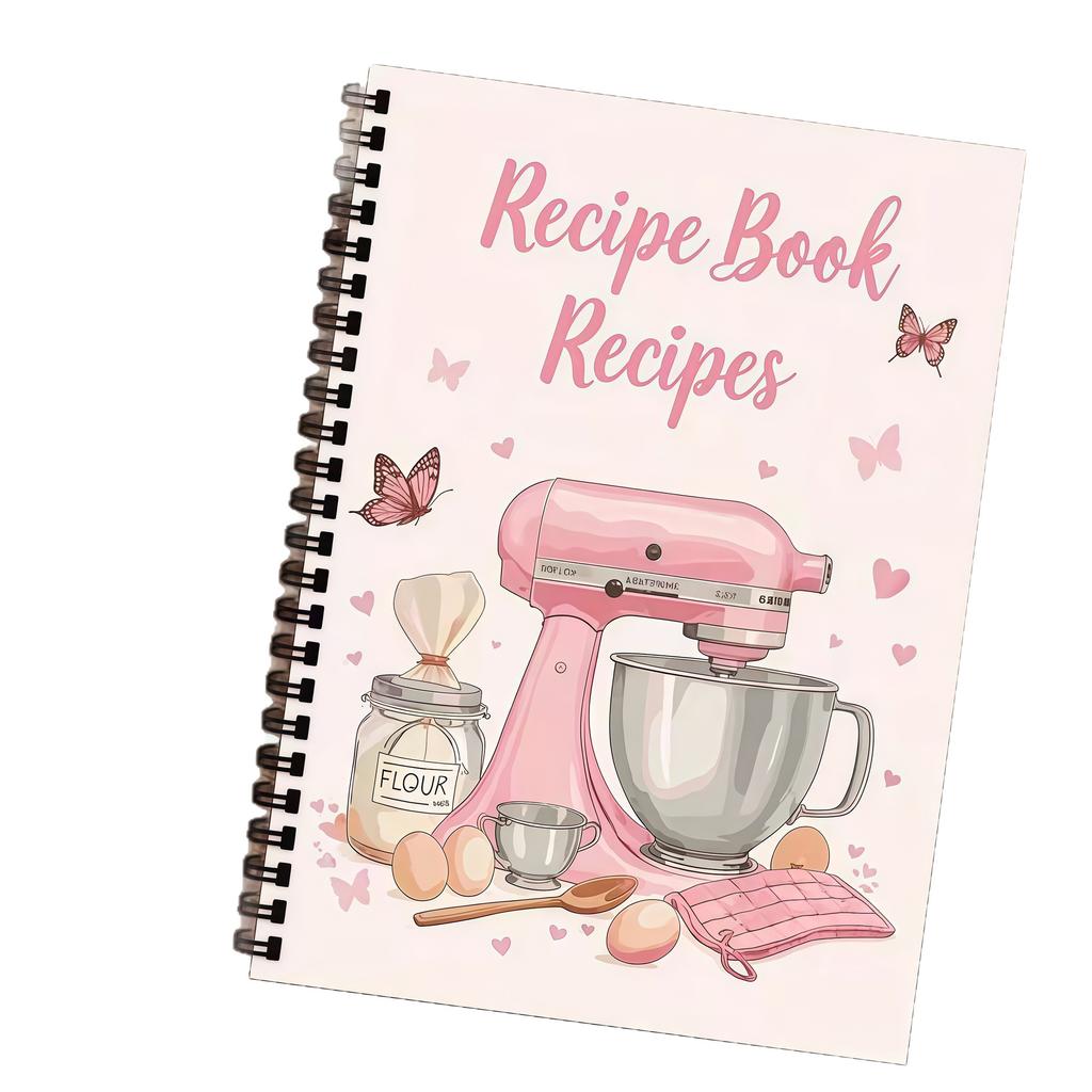 New arrival spiral recipe notebook cooking diary home recipe coil book