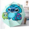 Disney StitchSulley Themed automatic opening and closing folding umbrella, portable - durable, 8-rib umbrella frame, very suitable for busin