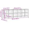 Outdoor Kitchen Cabinet MEPPEL 4 pcs. White Solid Pine Wood