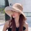 UV Protection Sunscreen Sun Hat Solid Color Hiking Bucket Hat Fashion Women Fisherman Hat  Ladies