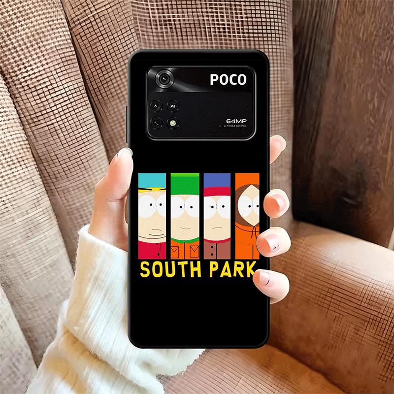 Мультяшный S-South P-Parkes Мягкий чехол для телефона для Xiaomi Poco X5 X6 X7 X8 Pro Max X3 F7 F8 Ultra M8 M7 M6 M5 Redmi 15 15C 14C 13C 12C