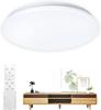 [2025] LED Ceiling Light, 45W, Dimmable, 4950lm, Remote Control, Night Light Mode, Timer, Easy Installation, Energy-Saving, Stylish, Suitable for
