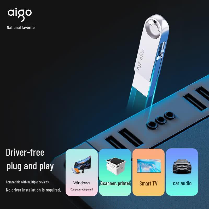 aigo U322 256GB USB 3.2 Type-C OTG Dual Interface Flash Drive