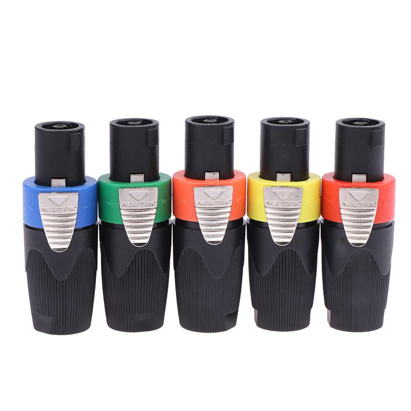 1 шт. 4-полюсный 4-контактный разъем для динамика Nl4Fc, штекер Ом, адаптер аудиокабеля для динамика, поворотная блокировка, 4-контактный гнездовой разъем Speakon, аксессуары