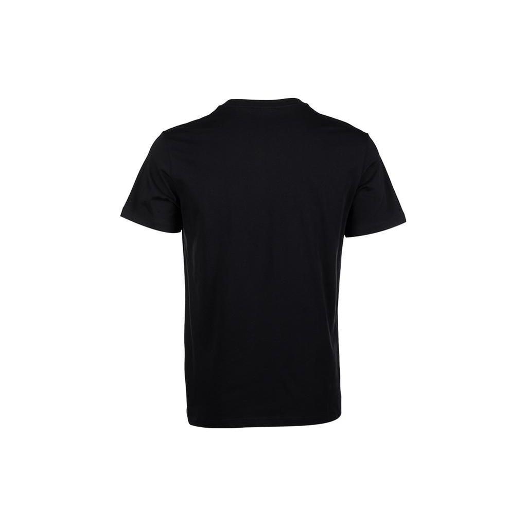 Emporio Armani Мужская футболка-свитшот с круглым вырезом и принтом логотипа EA, короткий рукав, черный 211831-3R479-0020