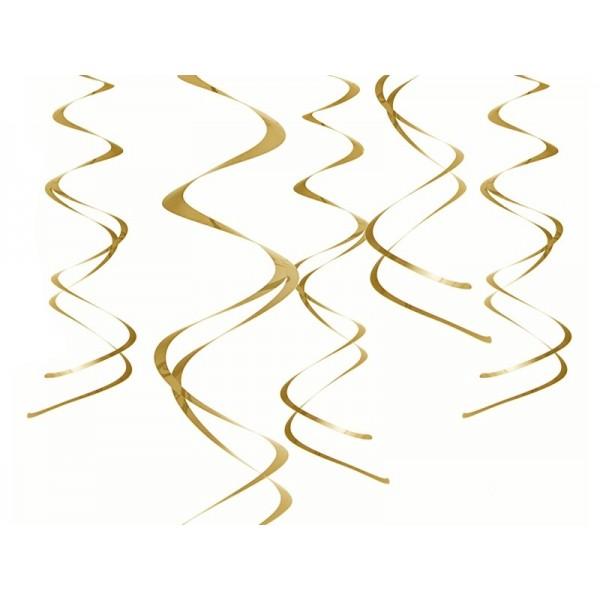 Decorative Swirls, Gold, 60 , 5 Pcs