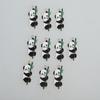 Set Of 10 Panda Charm Fashionable Accessories Cartoon Animal Pendant for Handmade Necklaces Bracelets Jewelry Supplies