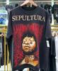 Футболка унисекс с коротким рукавом черная Sepultura, ретро-стиль, перепечатка, ТРЕНД 2025, футболка унисекс