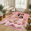 Personalized Crystal Velvet Carpet,BLACKPINK Custom Printed Name, Plush Area Rug For Home Indoor Decor