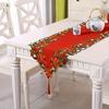 Retro Embroidered Christmas Tablecloth And Runner 28x43cm 38x176cm Festive Party Picnic Table Decoration Linens