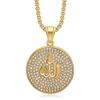 Accessories, Gold-plated Diamond Letter Symbol Pendant Necklace 2026 Men's Fashion Personality Party Accessories