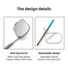 Quality Professional Handheld Stainless Steel Square Large Colorful Eyelash Lash Mirror