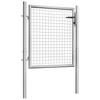 Vidaxl Brama Ogrodowa Ocynkowana Stal 100X75 Cm Srebrna