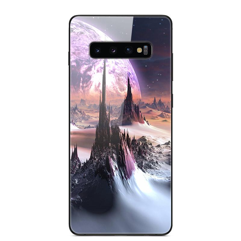 Для Samsung S10 Plus Чехол Закаленное Стекло Жесткая Задняя Крышка Телефона coque Для Samsung Galaxy S10E S 10 5G S10plus бампер чехлы capa
