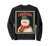 Snowman Vintage Retro Art Deco Christmas Sweatshirt
