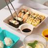 Dumpling Plate With Sauce Dish Easy To Clean Plastic Snacks Desserts Sushi French Fries Tomato Sauce Tray Kitchen Accessories
