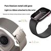 Watch Strap for Apple Watch Series 10 Ultra 9 8 7 SE 6 5 4 3 2 1 46mm 49mm 45mm 44mm 42mm Titanium Milanese Band with Insert Buckle