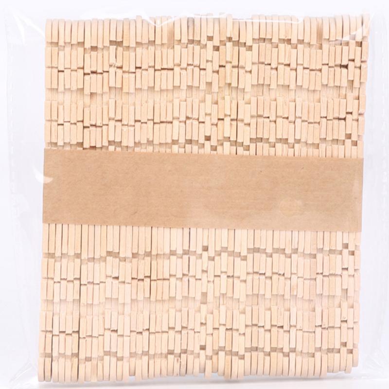 50Pcs/Bag 115*10mm Birch Wood Stick Diy Handmade Material Natural Color Colored Wooden Stick