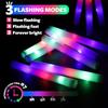 50Pcs  LED Glow Sticks Music Festival Birthday Wedding Party Luminous Foam Rod Sticks Colorful Party Decoration Supplies