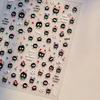 1pcs 5D Rabbit Nail Stickers Cartoon Pink Blue Flower Adhesive Nail Art Decorations Decals Slider DIY