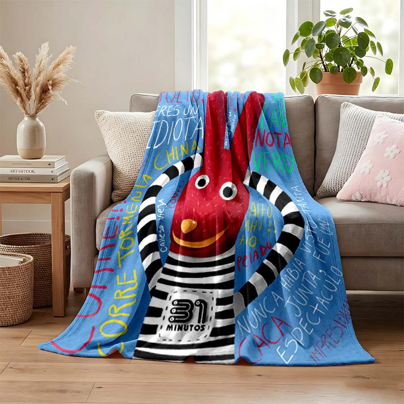 31 minutos blanket Flannel Blanket Soft Cozy Plush Throw for Sofa Bed Lightweight Home Decor