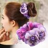 Hair Rope Accessories Crystal Simple Cloth Hair Ring Fashion Pearl Temperament Art Flower