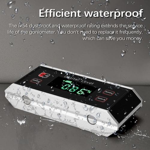 Portable 4*90 IP54 Waterproof and Dustproof Level, High-Precision Angle Finder, Digital Inclinometer, LCD Display, Absolute/Relative Measurement Data