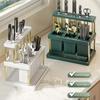Storage Rack Kitchen Utensils Organizer Multiple Compartments Removable Chopsticks Spoons Kitchen Counter Shelf