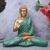 Полимерный мрамор Медитирующий Будда Гаутама Будда Статуэтка Лорда/Идол/Мурти Подарочные товары Экспонат для Домашнего Декора Украшения Подарки (Морской зеленый - 14 дюймов)