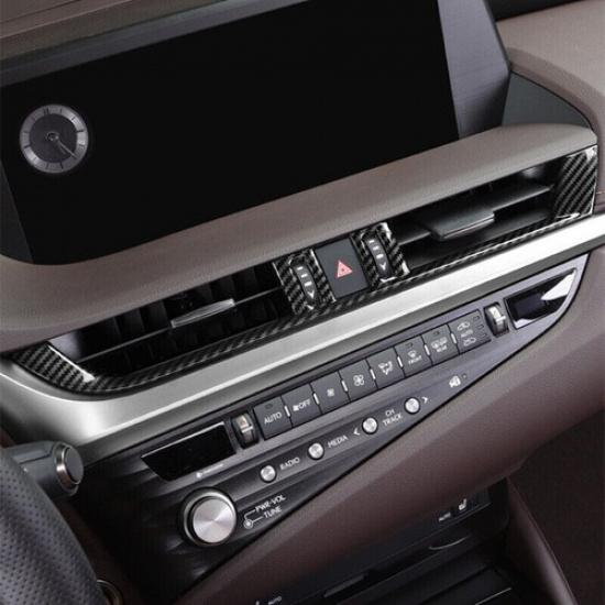 Carbon Fiber Interior Center Air Outlet Vent Cover Trim For LEXUS ES 2018-2020