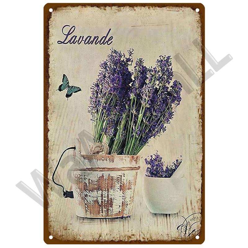 Ретро Декор, металлический знак лаванды, жестяной постер, металлические винтажные вывески с подсолнухом, жестяная вывеска с цветком, ромашка, настенный декор для дома и сада, подарок