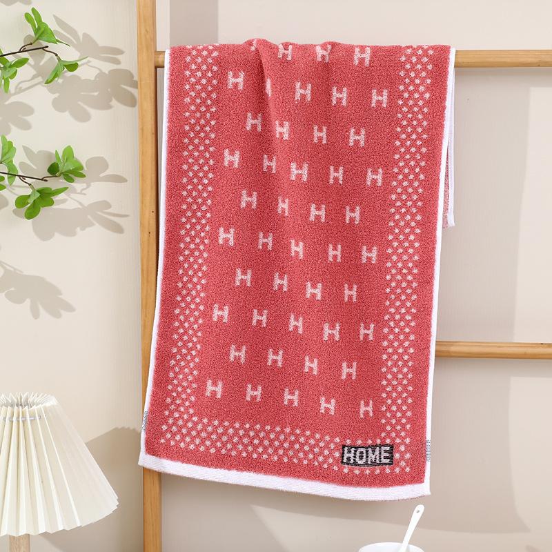 Cotton Towel Thickened Jacquard Soft Absorbent Adult Household Polyester Cotton Towel Quick Drying Towel Cotton Children's Face Towel