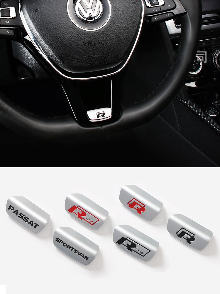 2026 Новые Для VW VOLKSWAGEN 3D Металлические Значки R R line GTI Накладки на Руль Наклейки Авто Стайлинг Для VW Golf GTI Sportsvan Sagit