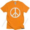 Vintage Peace Sign T Shirt Short Sleeve Casual Uniform Tee Tops 100% Cotton Urban Tshirt Slim Fit T-Shirt Merch Unisex