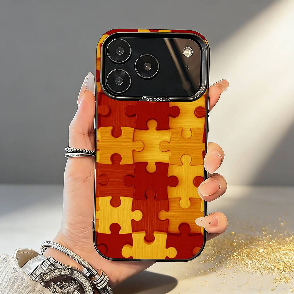 Чехол для телефона A-Аутизм S-Поддержка P-Узор-Пазл для iPhone17,16,15,14,13,12,11,Pro,MAX Белый Матовый Ударопрочный Чехол