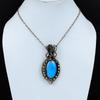 Удивительный Owyhee Opal Gemstone Pure Copper Wire Wrapped Handmade Pendant Jewelry