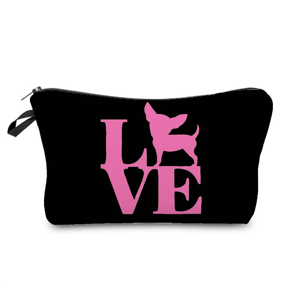 Женская косметичка с принтом Love для организации туалетных принадлежностей, дорожный органайзер для хранения 6385